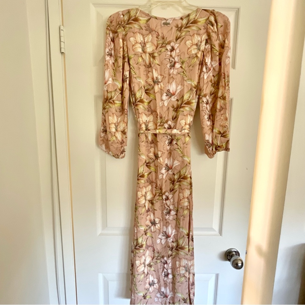 Hurley Lily Floral 3/4 Sleeve Midi Dress - Picture 5 of 6